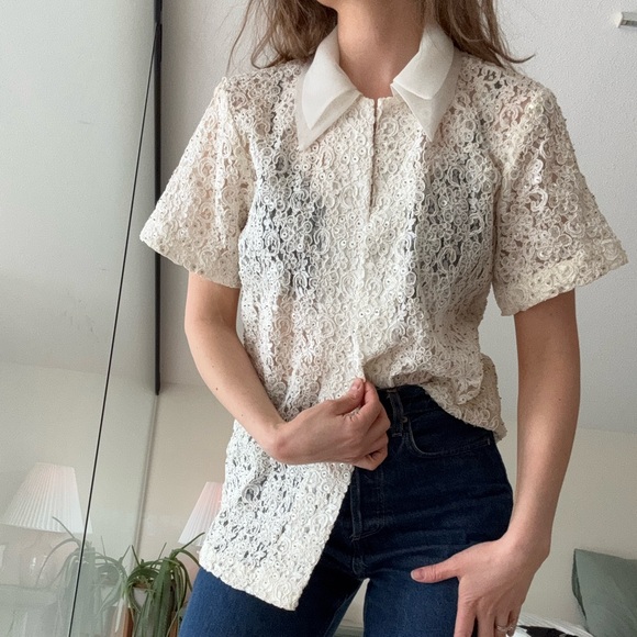 Vintage lace and beaded top - Picture 13 of 13